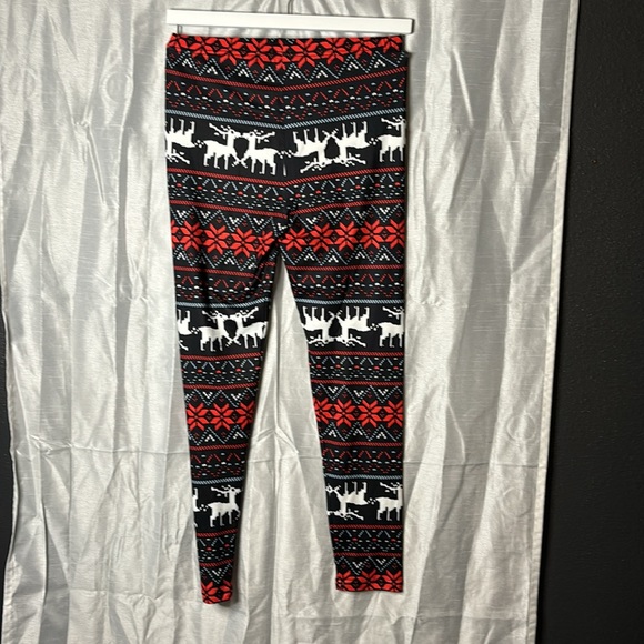 Reindeer Leggings women’s size medium - Picture 2 of 4